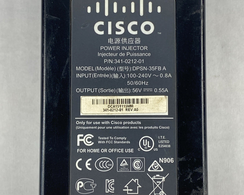 Cisco DPSN-35FB A P/N: 341-0212-01 Power Injector Lot of 3