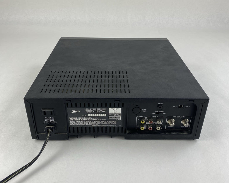 Zenith VR-3300 Stereo Video Recorder No Remote Tested