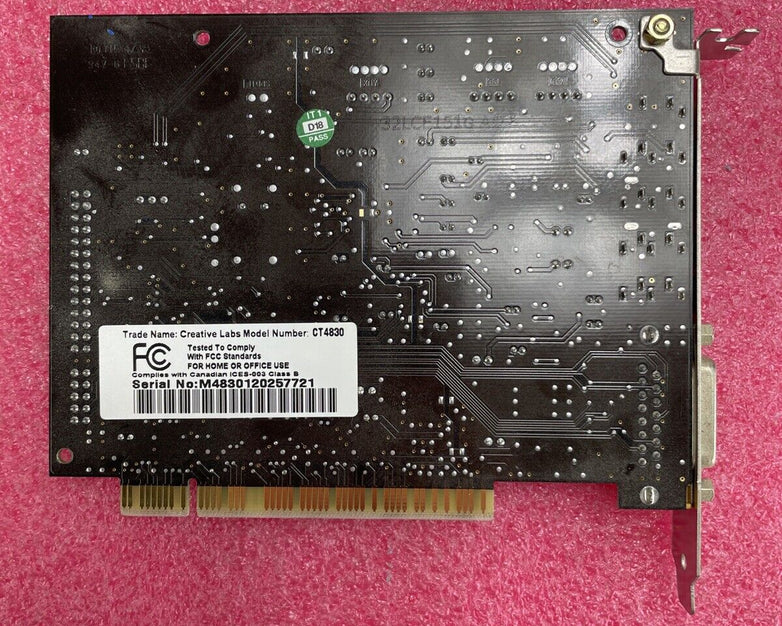 Creative Labs Sound Blaster Live! CT4830 PCI Audio Card