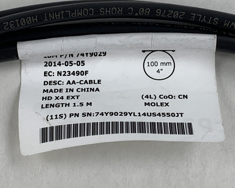 IBM 74Y9029 External SAS 1.5M Cable