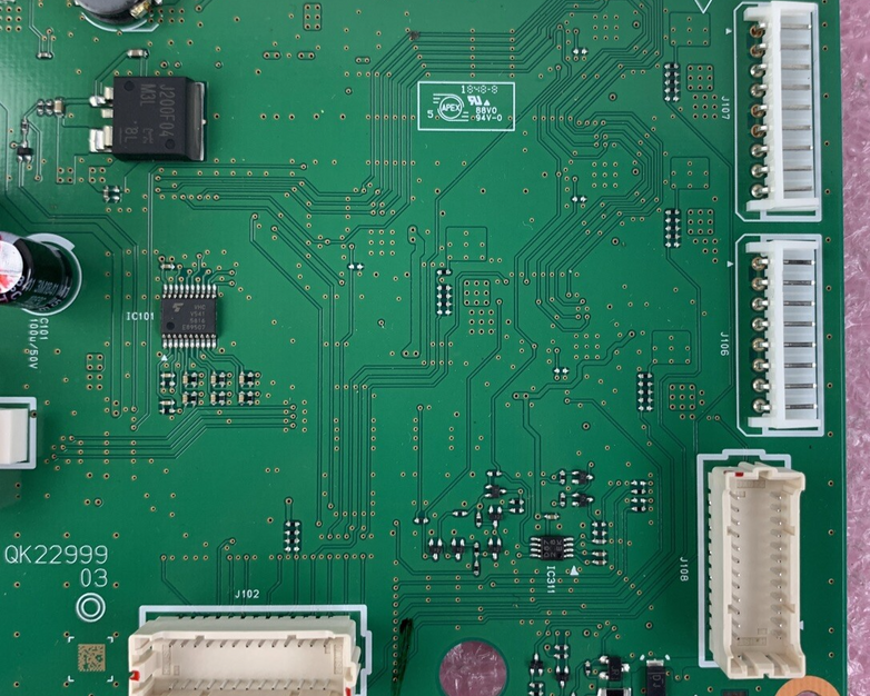 Canon QM7-5750 Power Control PCB Board Pulled From Powered Canon WG7250F
