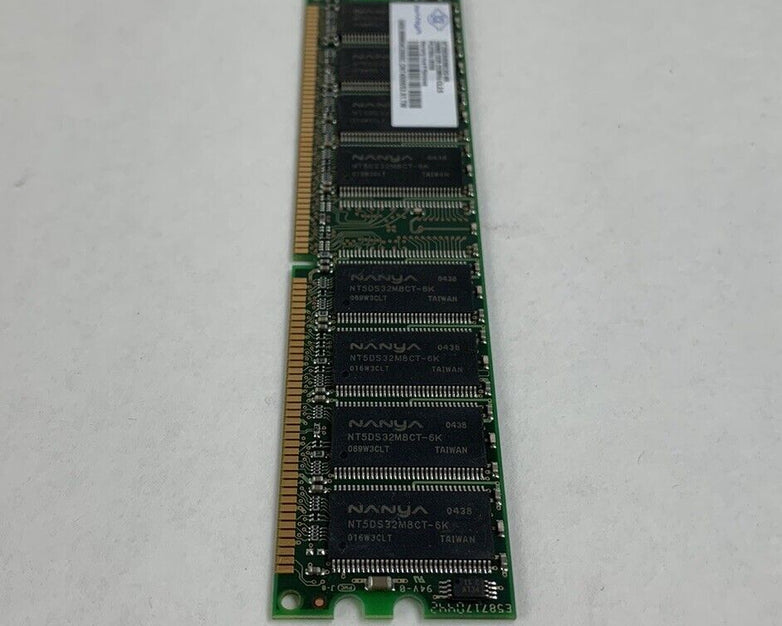 38x256MB Nanya NT256D64S88C0G-6K PC2700U-25330 1Rx8 333MHz CL2.5 184pin 2.5V DDR