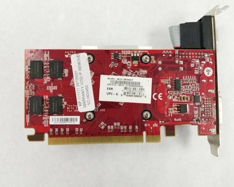 MSI ATI R5450-MD512D3H/LP 512MB DDR3 PCIE Video Card DVI VGA Display Port