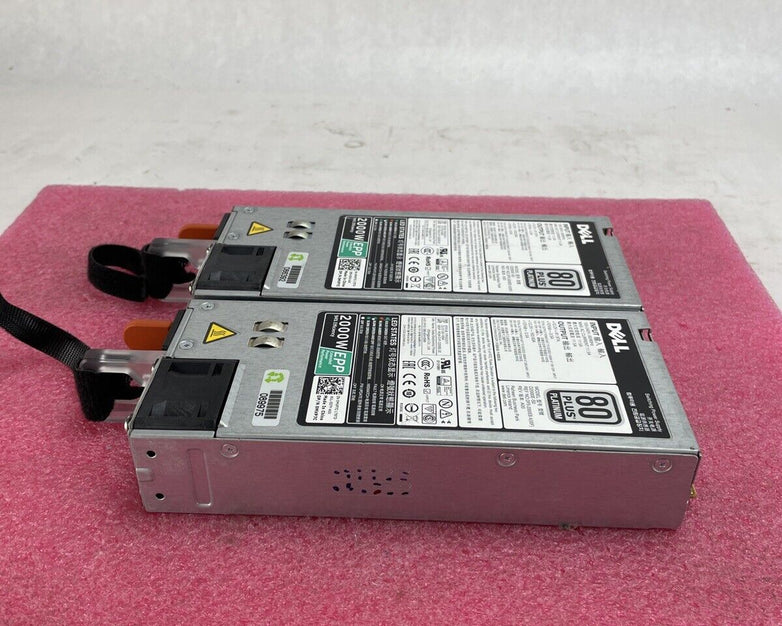 Lot of 2 Dell DMVP7C D2000E-S0 80 Plus Platinum 2000W Switching Power Supply