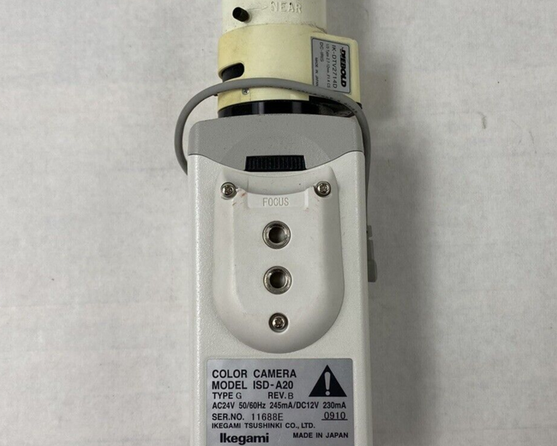 Ikegami ISD-A20 Color Security Camera 1/3" 2.7-12mm Lens For Parts or Repair