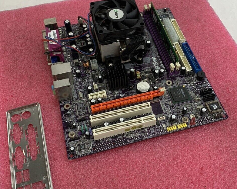 ECS C510M-M Motherboard AMD Athlon 64 x2 2GHz 2GB RAM w/Shield