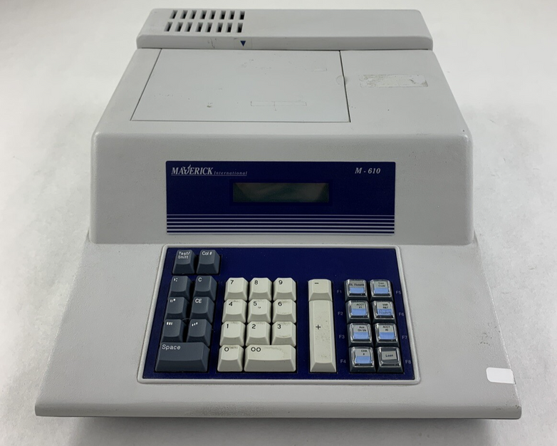 Maverick M-610 Check Encoder Tested Needs Ribbon
