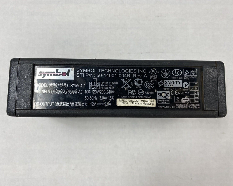 Symbol SYM04-1 50-14001-004R AC/DC Power Supply Adapter 12V 9A 108W