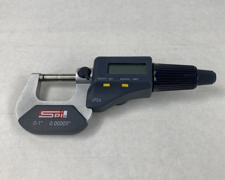 SPi Mechanical IP54 0-1" 0.00005" Outside Micrometer Untested