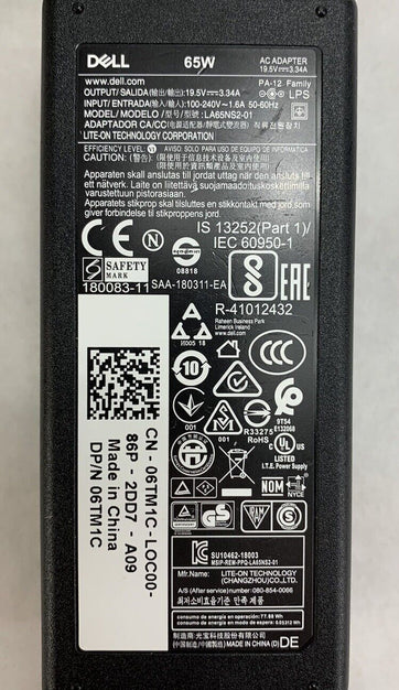 Dell LA65NS2-01 PA-12 65W AC Adapter (Lot of 5)