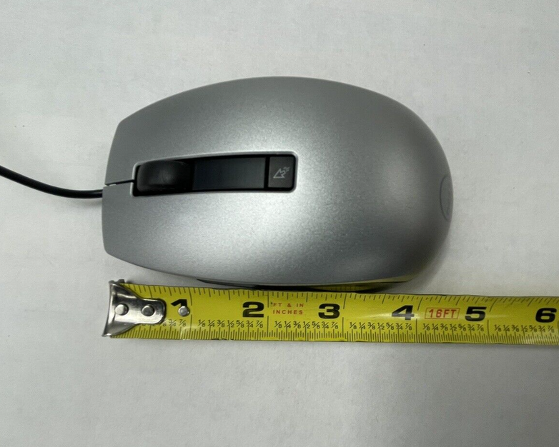 Dell M-UAV-DEL8 Silver USB Optical Scroll Mouse with 6 Buttons 4K93W Lot of 4