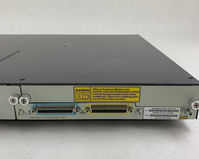 3Com 3CR17251-91 Switch 5500G-EI 48 Port Network Managed Switch Tested
