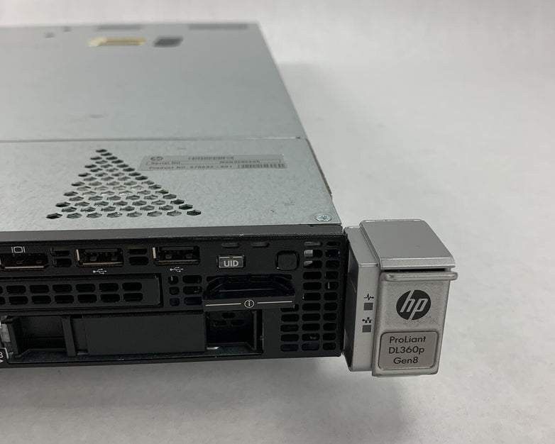 HP Proliant DL360p G8 Gen8 Server 1x E5-2620 2.0 GHz 16 GB RAM No OS No HDD