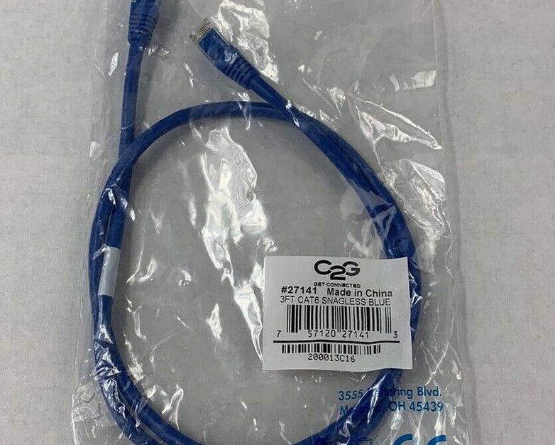 C2G 27141 3ft CAT6 Patch Cable (Lot of 3)