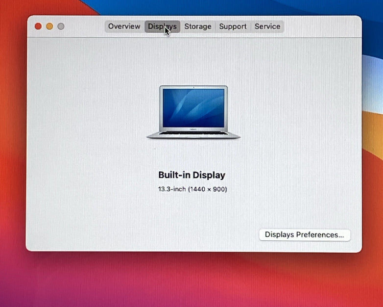 Apple MacBook Air A1466 2015 13" 1.6GHz i5 4GB RAM 256GB SSD os11.7.1 723 Cycles