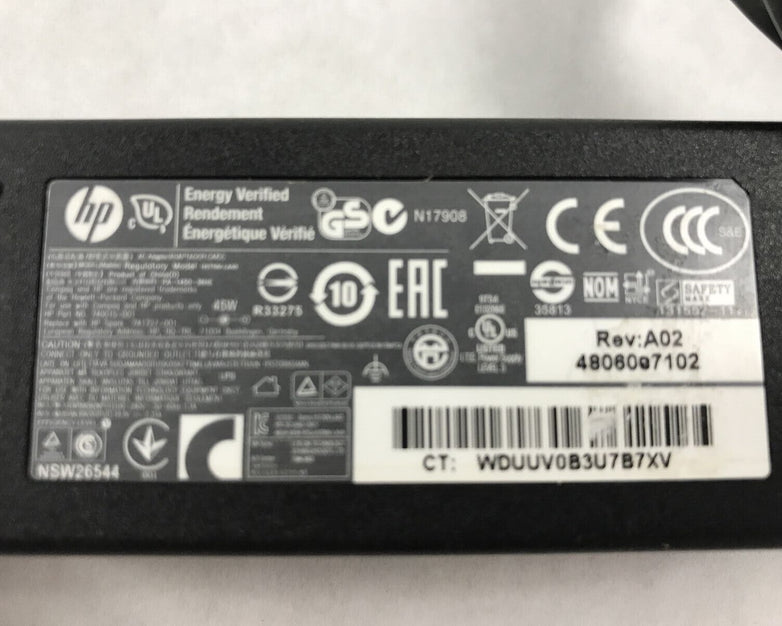 Lot of 10 HP HSTNN-LA40 19.5V 2.31A 45W 740015-001 AC Adapter 741727-001