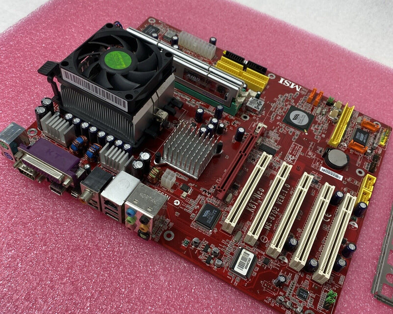 MSI 6702 Motherboard AMD Athlon 64 3400t 2.4GHz 1GB RAM w/ Shield