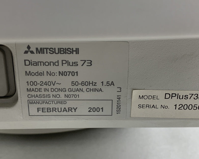 Mitsubishi Diamondtron Diamond Plus 73 CRT VGA Computer Monitor Retro Gaming