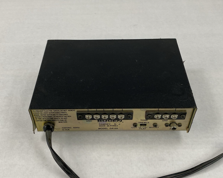 Bogen GA-6A Amplifier 120V 6-Watt General Purpose Power Tested