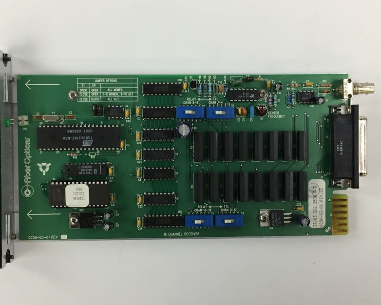 Fiber Options 250D-R-R/1BX3 0250-03-37/03 SCG 16 Channel Receiver