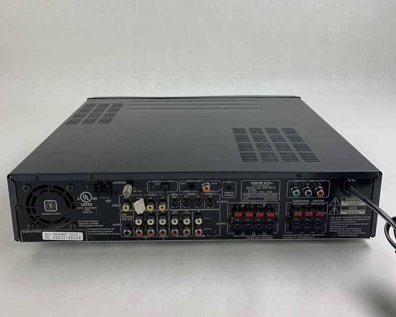 Onkyo DVD Receiver DR-S2.0 Tested No Remote