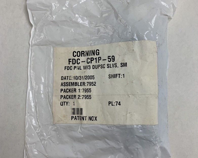 Corning FDC-CP1P-59 FDC PNL W/3 Duplex SC SLVS