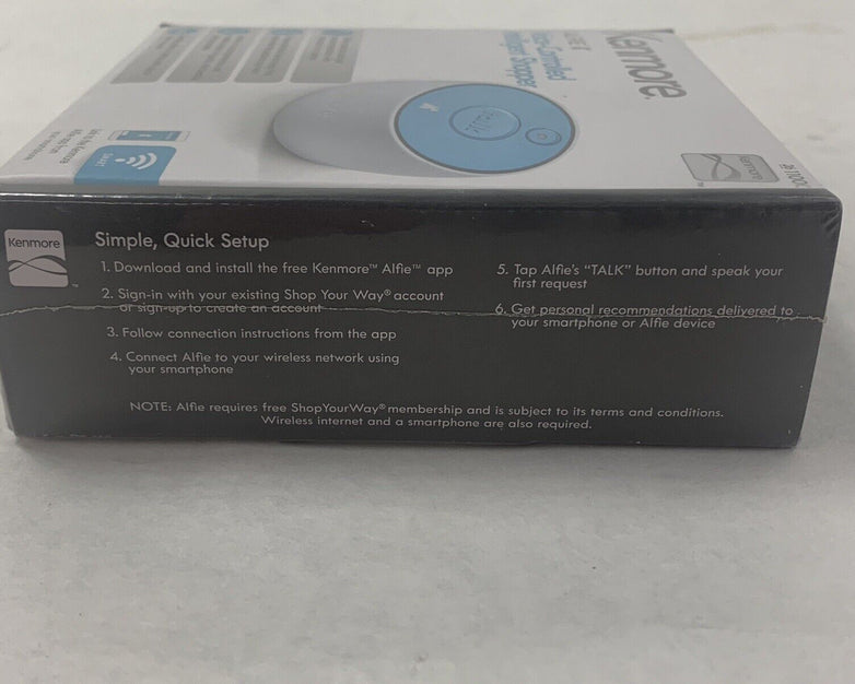 Kenmore Alfie Voice-Controlled Intelligent Shopper 11000 NIB Sealed