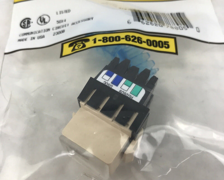 Hubbell Premise Wiring HD26U9 6 Position Wired Jack Coms Circuit Accessory