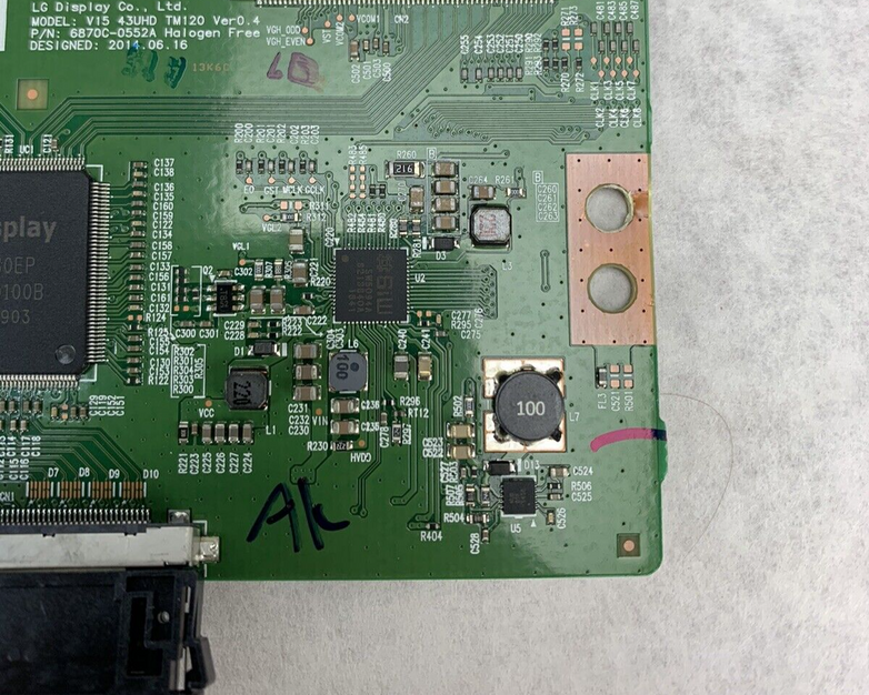 LG Display VV15 43UHD TMI20 T-Con Board