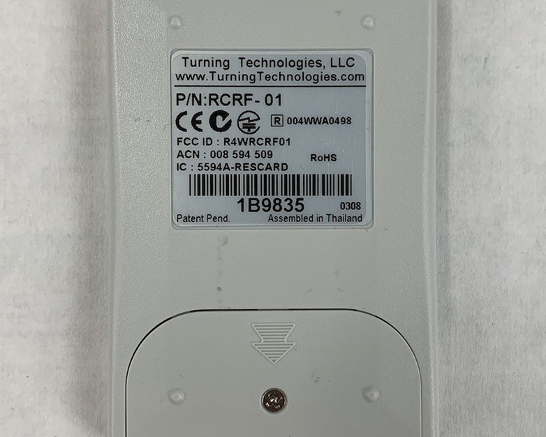 TurningPoint RCRF-01 Response Card (Lot of 10)
