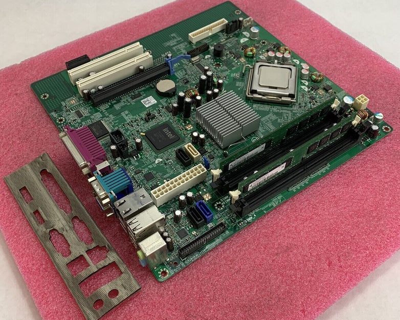 Dell OG214D Motherboard Intel Core 2 Duo E8400 3.00GHz 2GB RAM w/ Shield