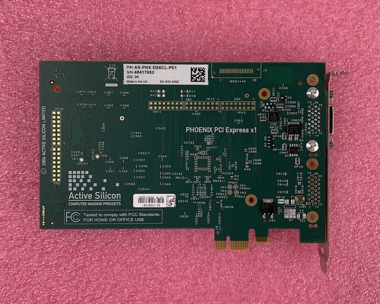 Active Silicon AS-PHX-D24CL-PE1 Phoenix PCI Express x1 Frame Grabber Card