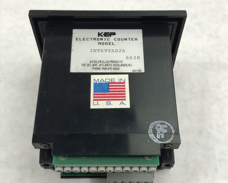 KEP INT69TAS2A Intellect-69 Ratemeter Totalizer 100 VAC 12-24VDC Square Law