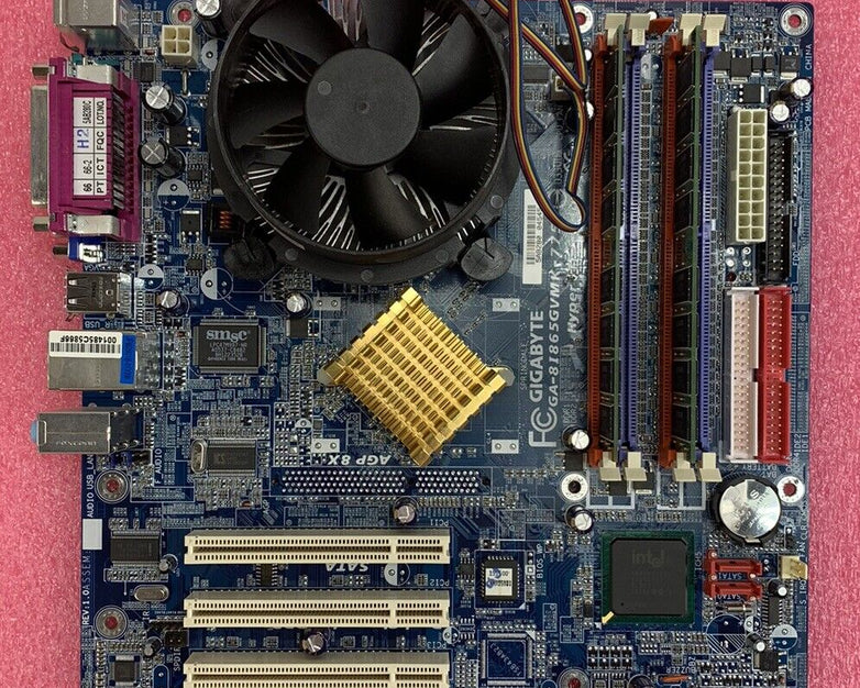 Gigabyte 81865GVMK-775 Motherboard Intel Pentium 4 3GHz 1GB RAM w/Shield