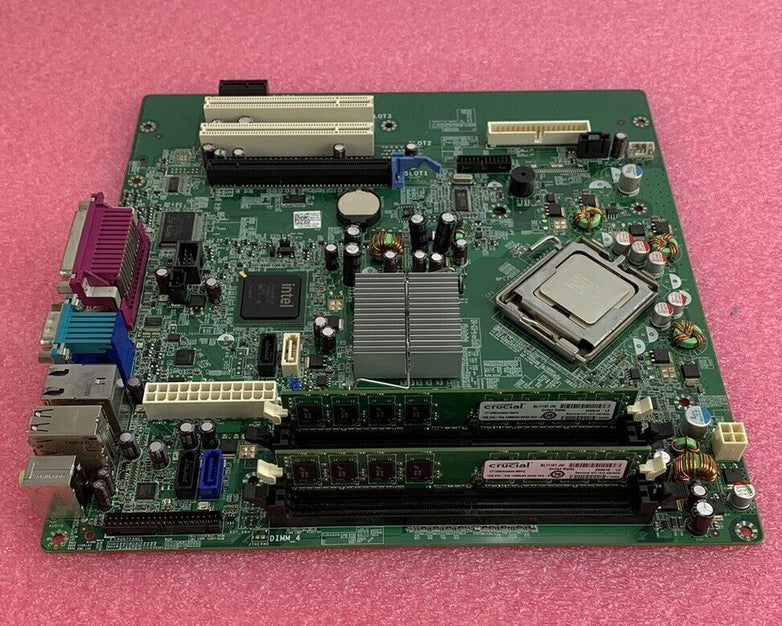 Dell OG214D Motherboard Intel Core 2 Duo E8400 3.00GHz 2GB RAM No Shield