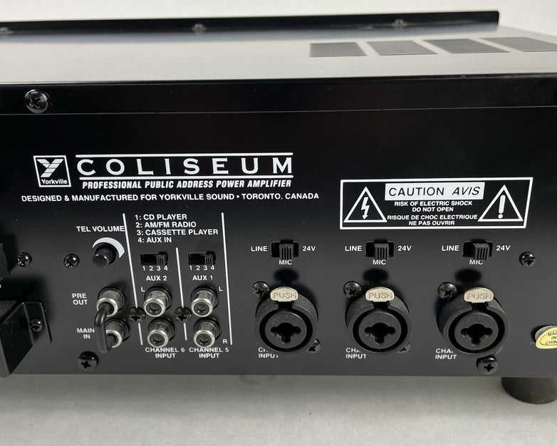 Yorkville CA1 Coliseum Series Professional Public Address Power Amplifier Tested