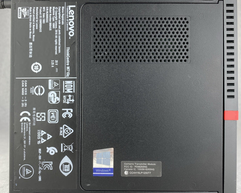 Lenovo ThinkCentre M710q Micro Intel i5-7500T 2.7GHz 1x8GB RAM WiFi No AC HDD OS
