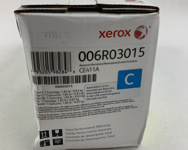 Xerox CE411A Cyan Toner 006R03015 New OEM Sealed Box