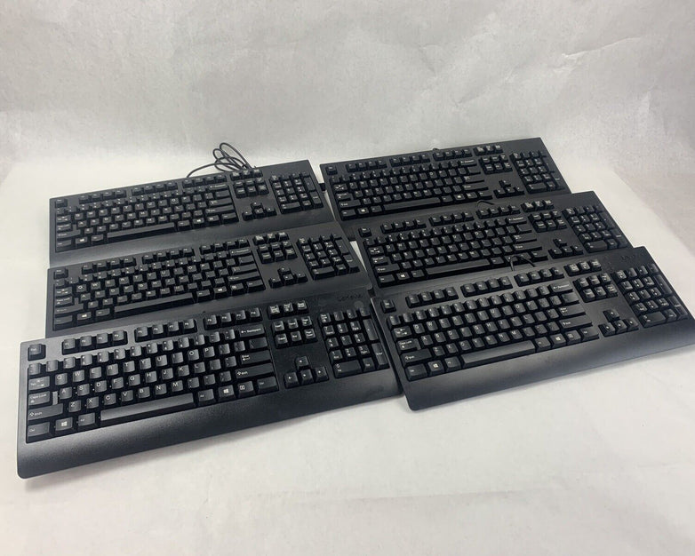 Lot 5 Lenovo SK-8827 Traditional Wired Keyboards 00XH688