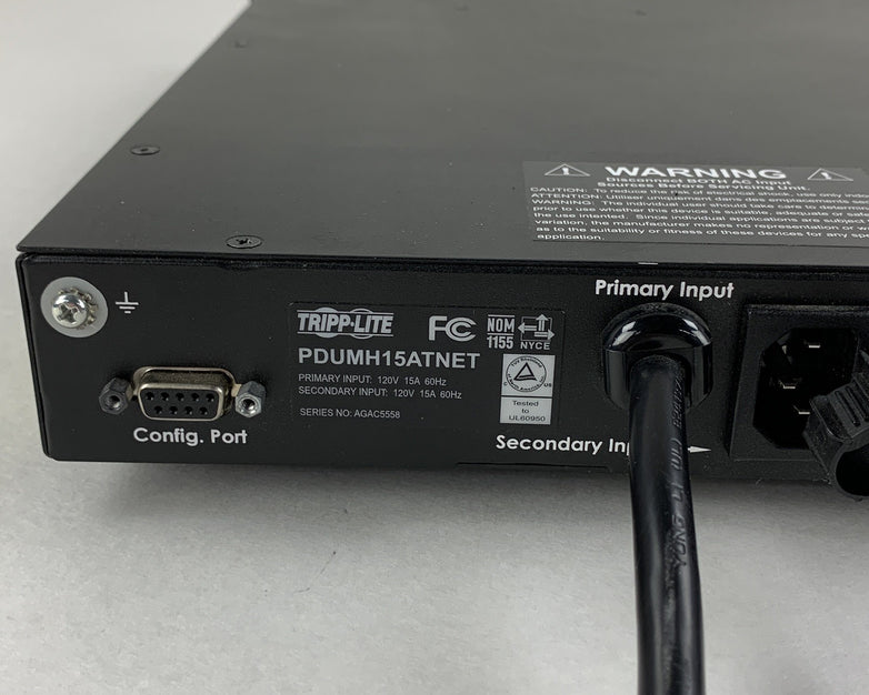 Tripp Lite PDUMH15ATNET 1U Rack-Mount PDU Power Tested Factory Reset