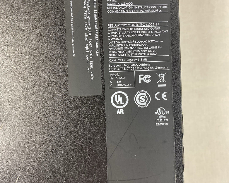 HP ProDesk 400 G2.5 SFF Intel Core i5-4590s 3GHz 8GB RAM No HDD No OS