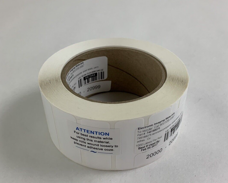 New Electronic Imaging Materials 749188075 Laminated Polyester Labels 04/2017
