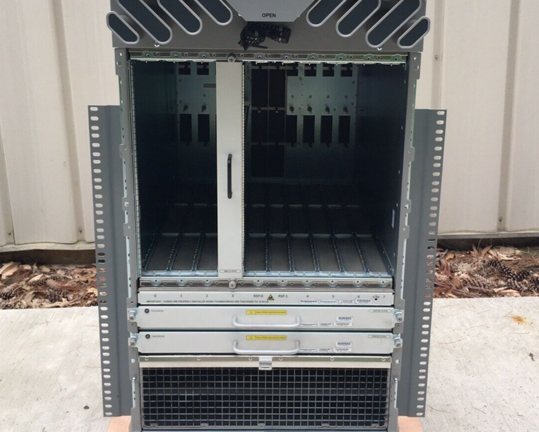 Cisco ASR-9010 Router Chassis W/ Fan Blades No Power Supply Hard Drives Removed