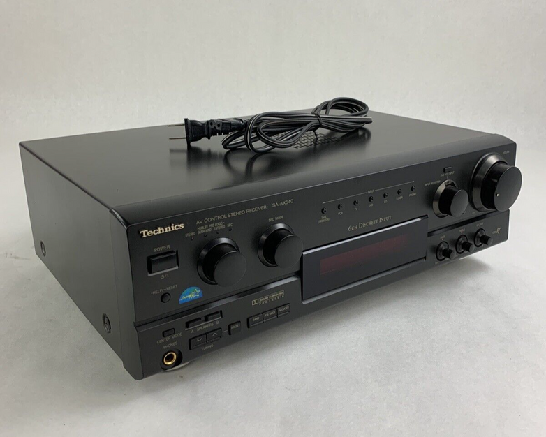 Technics SA-AX540 Stereo Receiver Tested Loud Fan No Remote
