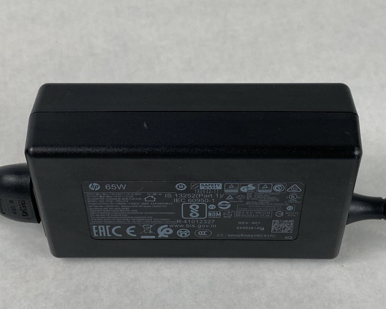 HP TPN-LA16 65W 19.5V 3.33A 7.4mm Laptop AC Adapter w/ Power Cord (Lot of 10)