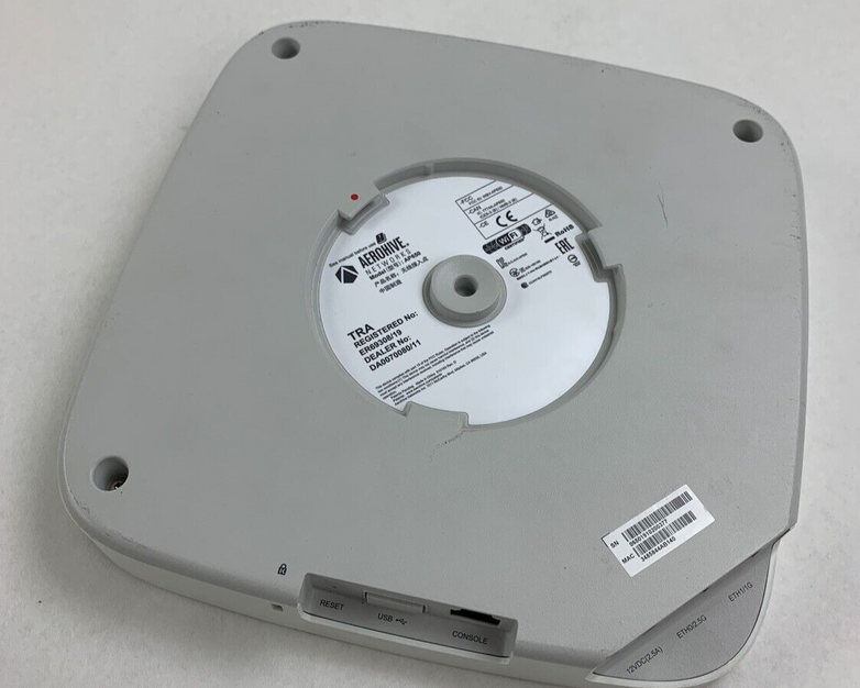 AEROHIVE AP650 Wireless Access Point Tested Reset