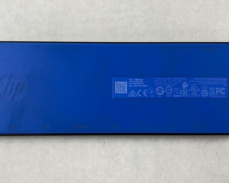 Lot of 3 HP Elite HSTNH-U601USB-C Docking Station Power Tested No Power Cord