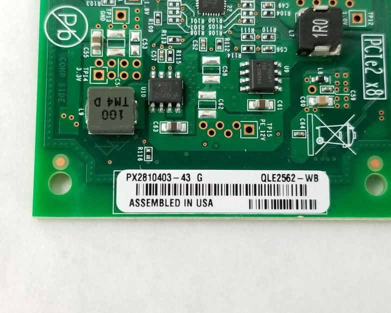 QLE2562 Qlogic SANBlade 8GB Dual Port Fibre PCI-E PX2810403-43 G