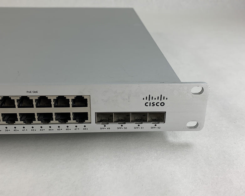 Cisco Meraki MS350-48FP-HW 48-Port PoE Managed Ethernet Switch Tested Reset