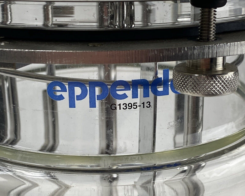 Eppendorf G-1395-13 3L Liter Glass Jacketed Vessel Bioreactor